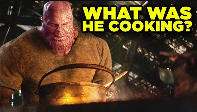 what was he cooking