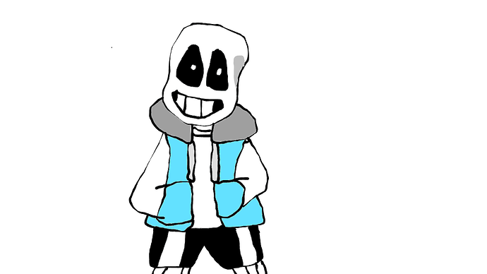 frisk help me i'm trapped inside of a bad drawing