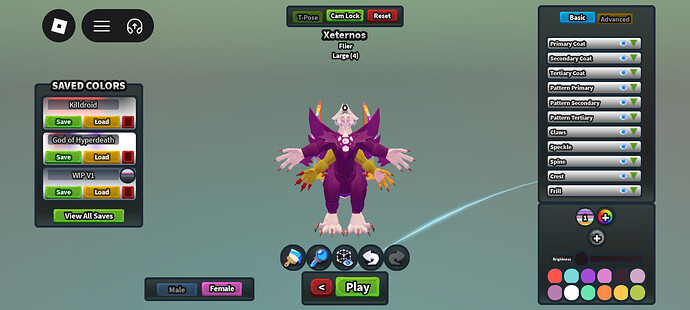 T-posing.