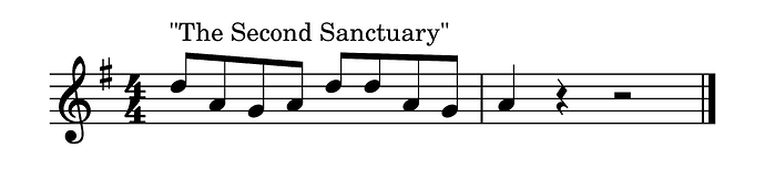 The Second Sanctuary variation
