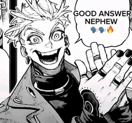 Not sure why actually expected it to say “Good answer nephew” : r/gachiakuta