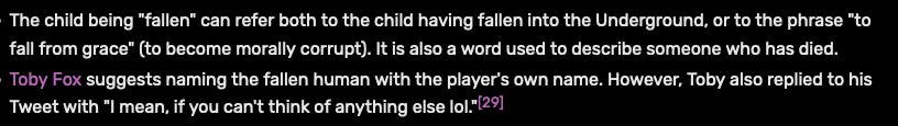 Chara Names Trivia