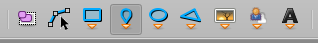 Toolbar with the Insert Point tool selected.