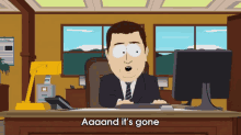 Its Gone South Park GIF - Its Gone South Park - Discover & Share GIFs