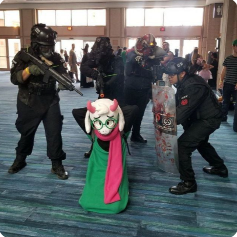ralsei at gunpoint