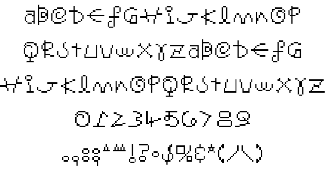 fontreview: Mr. Saturn Font from #EarthBound Requested by ...