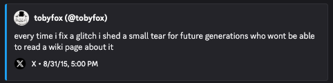 Somewhere, for a decade, a dog sheds tears