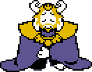 Asgore bowing at the end of the 10th Anniversary Stream.