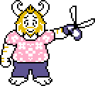 Asgore Dreemurr overworld shears.gif