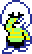 Asriel pleurant sous sa forme humaine.