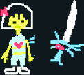Frisk's early concept art.