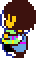Frisk overworld hugging Asriel.gif
