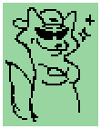 Green Radioactive Fox artwork concept cool pose.png