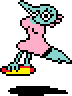 Une Harpy tenant un Hot-Dog.