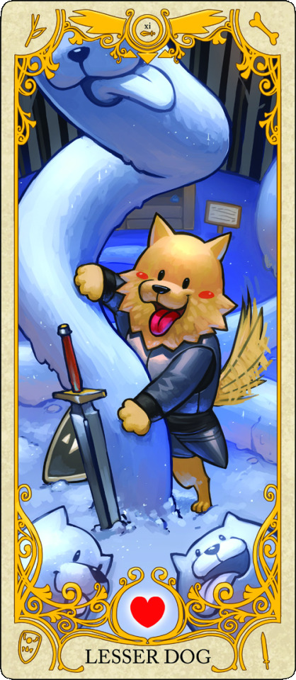 File:Lesser Dog tarot.png - The Undertale Wiki