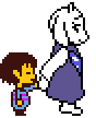 Toriel overworld guiding.gif