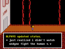 Alphys screenshot UnderNet status.png