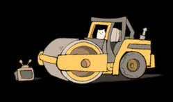 Annoying Dog artwork steamroller.png