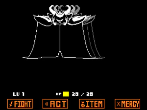 Asgore Dreemurr screenshot no mercy.gif