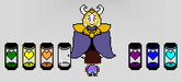 Asgore Dreemurr screenshot revealing SOULs.png
