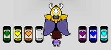 Asgore Dreemurr screenshot revealing SOULs.png