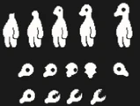 Fiche de référence et de conceps de sprites de "Toutunchacun" qui apparaît occasionnellement.