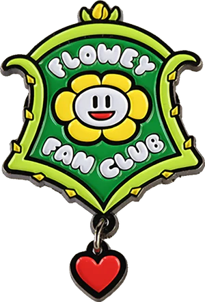 Flowey Fan Club Lapel Pin merch.png