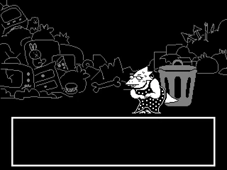 Garbage Dump screenshot Alphys date.png