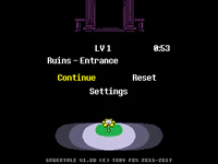 Start menu after meeting Flowey.