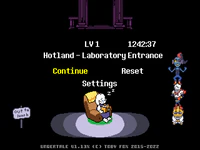 Start menu after befriending Alphys.