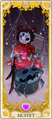 Muffet's tarot card as Major Arcana XIV, "Temperance."