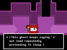Napstablook screenshot first encounter.png