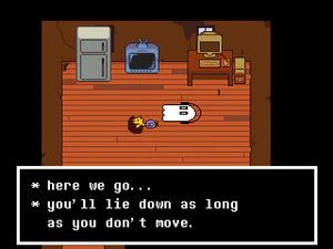 Napstablook screenshot lying down.png