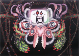 Omega Flowey Lenticular Poster merch.png