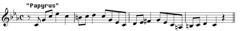 Papyrus leitmotif.png