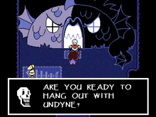Papyrus screenshot Undyne hangout.png