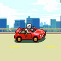 Papyrus 和 Sans 在城市裡競速