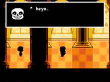 Sans screenshot before battle.gif