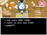 Tem Shop screenshot Temmie Armor.png