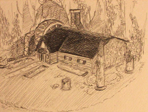 Toriel's Home location artwork water wheel.png