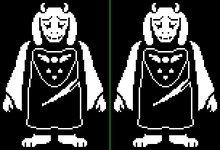 Toriel artwork suicide comparison.png