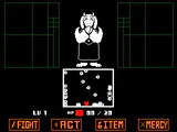 Toriel's shocked reaction when she kills the protagonist.
