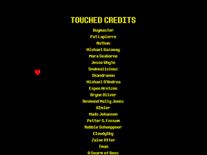 True Pacifist Ending Credits screenshot touched credits.png