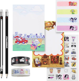 UNDERTALE Stationery Set merch.png