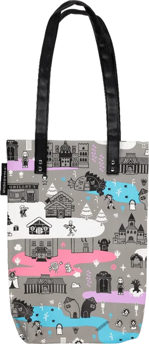 Underground Journey Faux Leather Tote merch.png