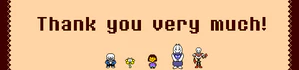 Undertale Kickstarter artwork Thank You header.gif