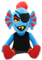 Undyne plush sold on Fangamer.